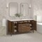 James Martin Vanities 60'' Double Vanity, Mid Century Walnut w/ 3 CM White Zeus Quartz Top 485-V60D-WLT-3WZ - alternate 3